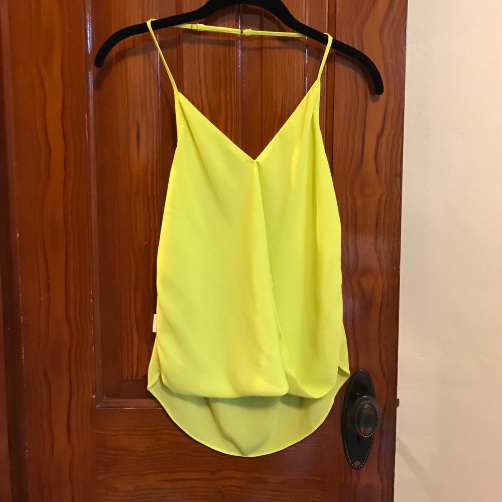 Neon yellow halter