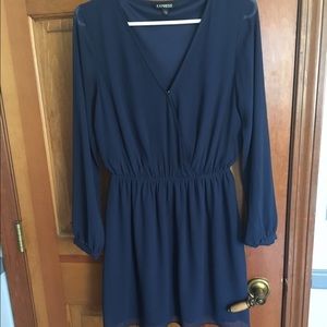 EXPRESS navy blue dress