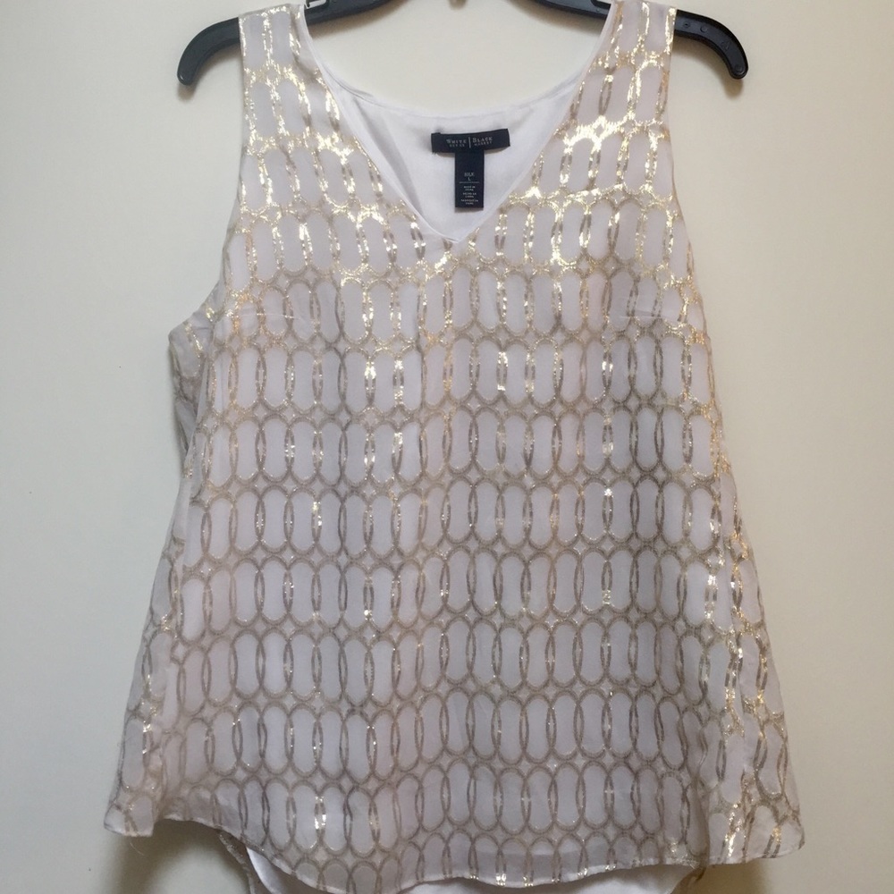 Breezy, summer, 100% silk top