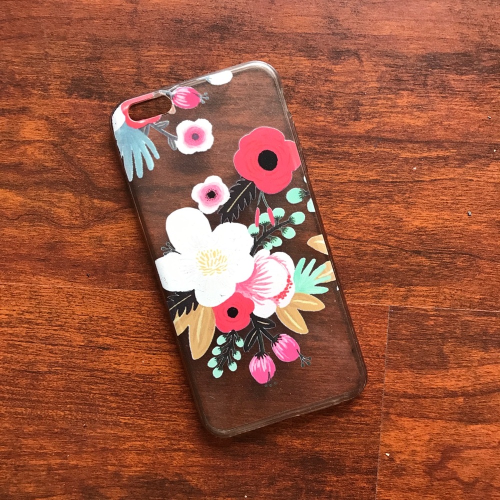 Floral phone case for iPhone 6 Plus or 6S Plus.