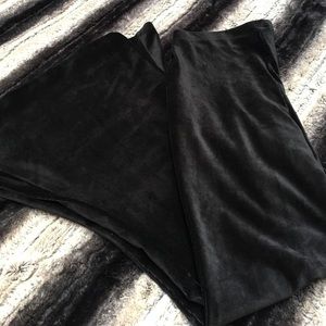 High-Waisted Velvet Pants
