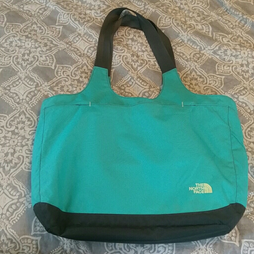 North Face tote with yoga mat straps