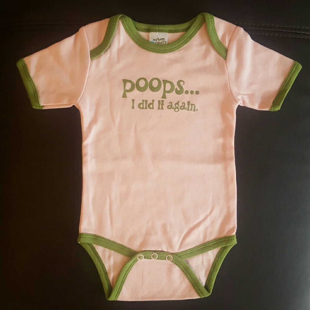 BRAND NEW! "Poops I did it again" SS Onesie!