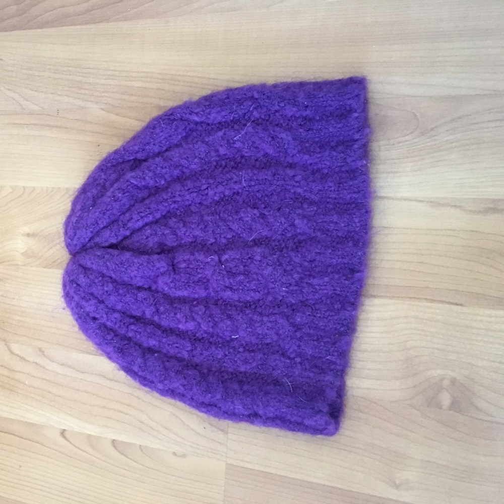 Purple winter beanie