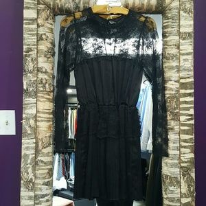 Free People Long Sleeve Lace Dress