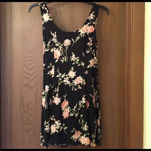Tank dress with flowers pattern