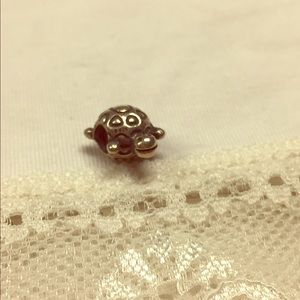Silver turtle Pandora bracelet charm