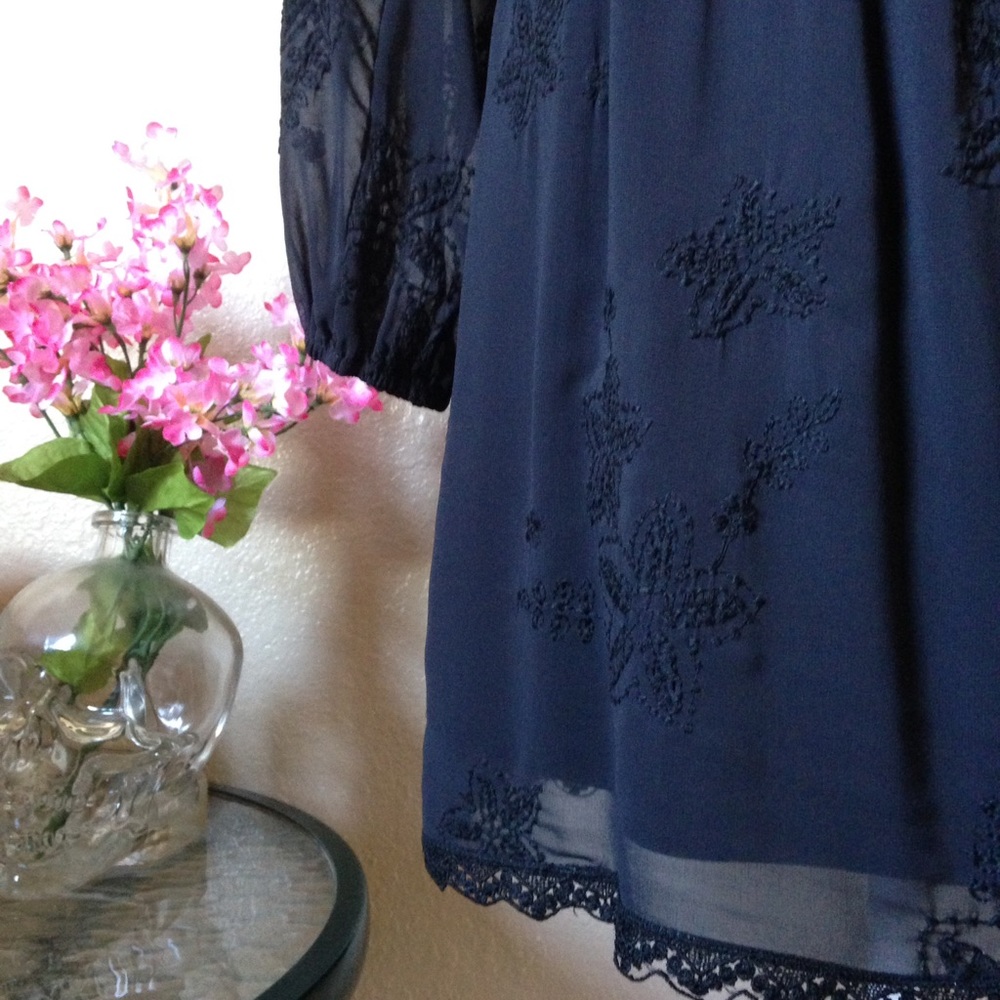 Chelsea & Violet Embroidered Long Sleeve Dress - Picture 6 of 6