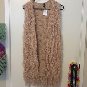 WINDSOR Long fringe sweater vest. BRAND NEW!