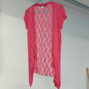 Hot pink lace jacket