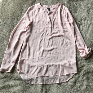 Light pink chiffon blouse