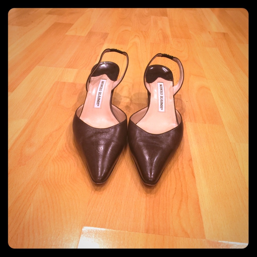 Women's Manolo Blahnik Sling Back Heels