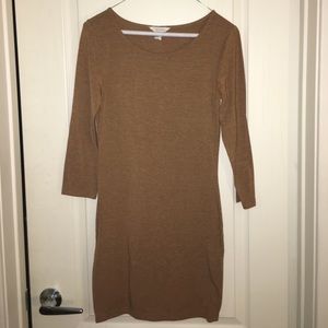 Tan bodycon dress