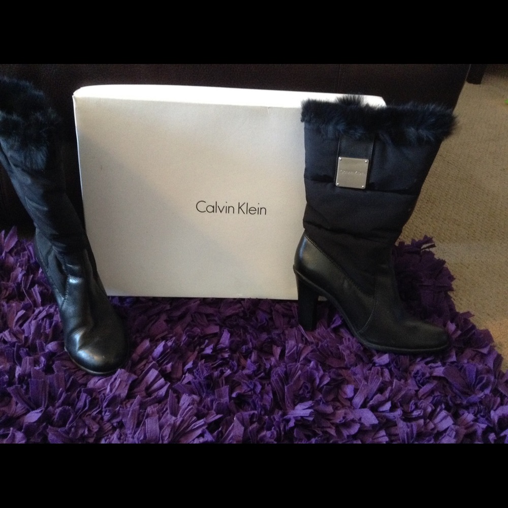 Calvin Klein heeled winter boots