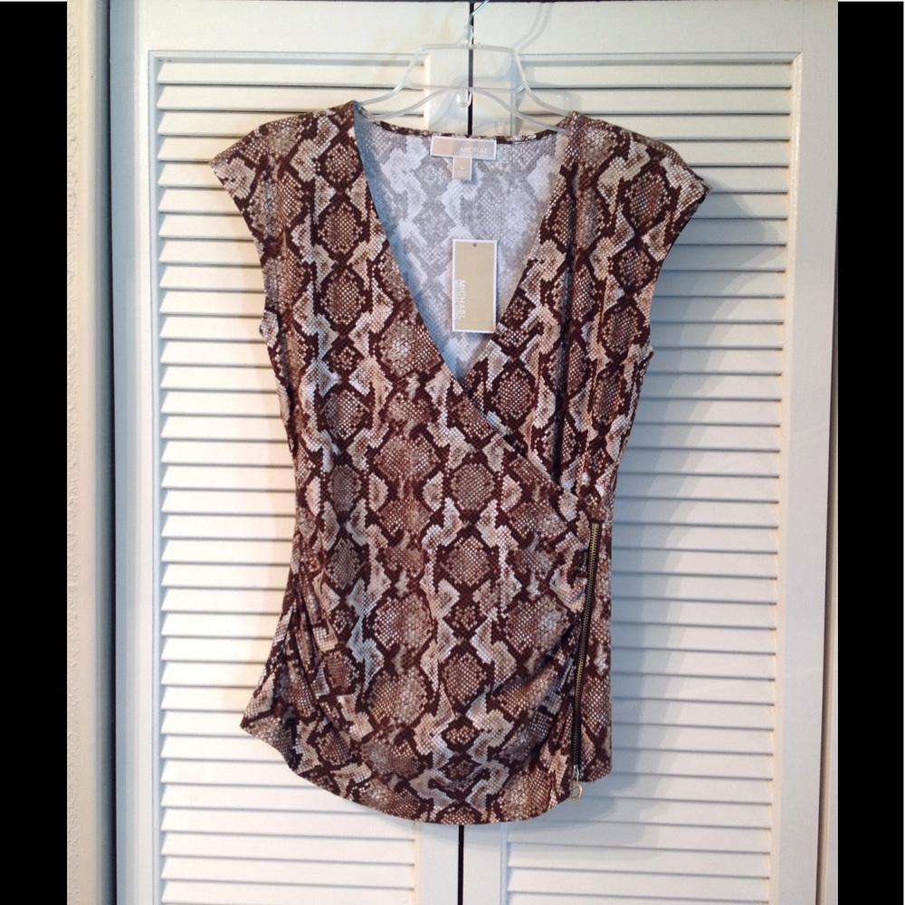 3 for $20📌 MICHAEL Michael Kors, Top, Caramel, S