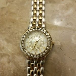 Two tone diamonique watch