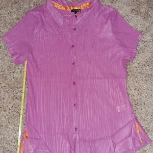 Komarov Short Sleeve Button Up Shirt M