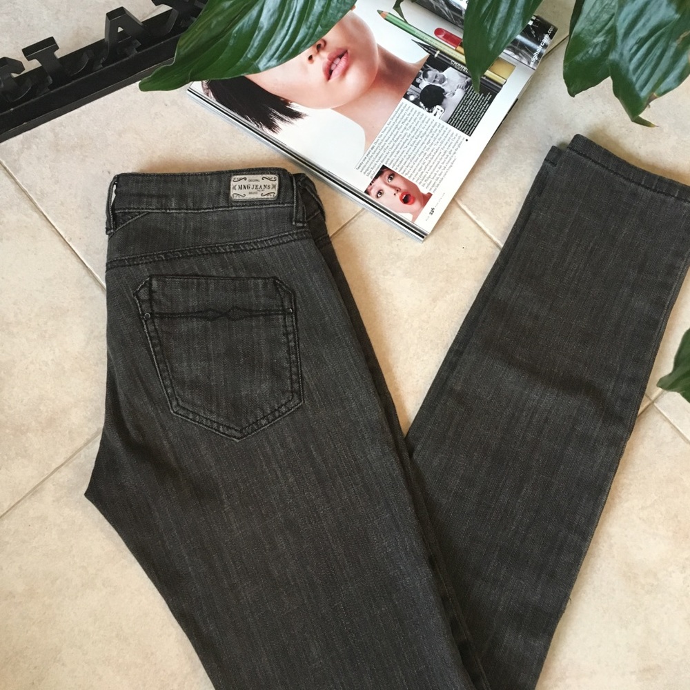 Gray Mango Bianca Skinny Jeans