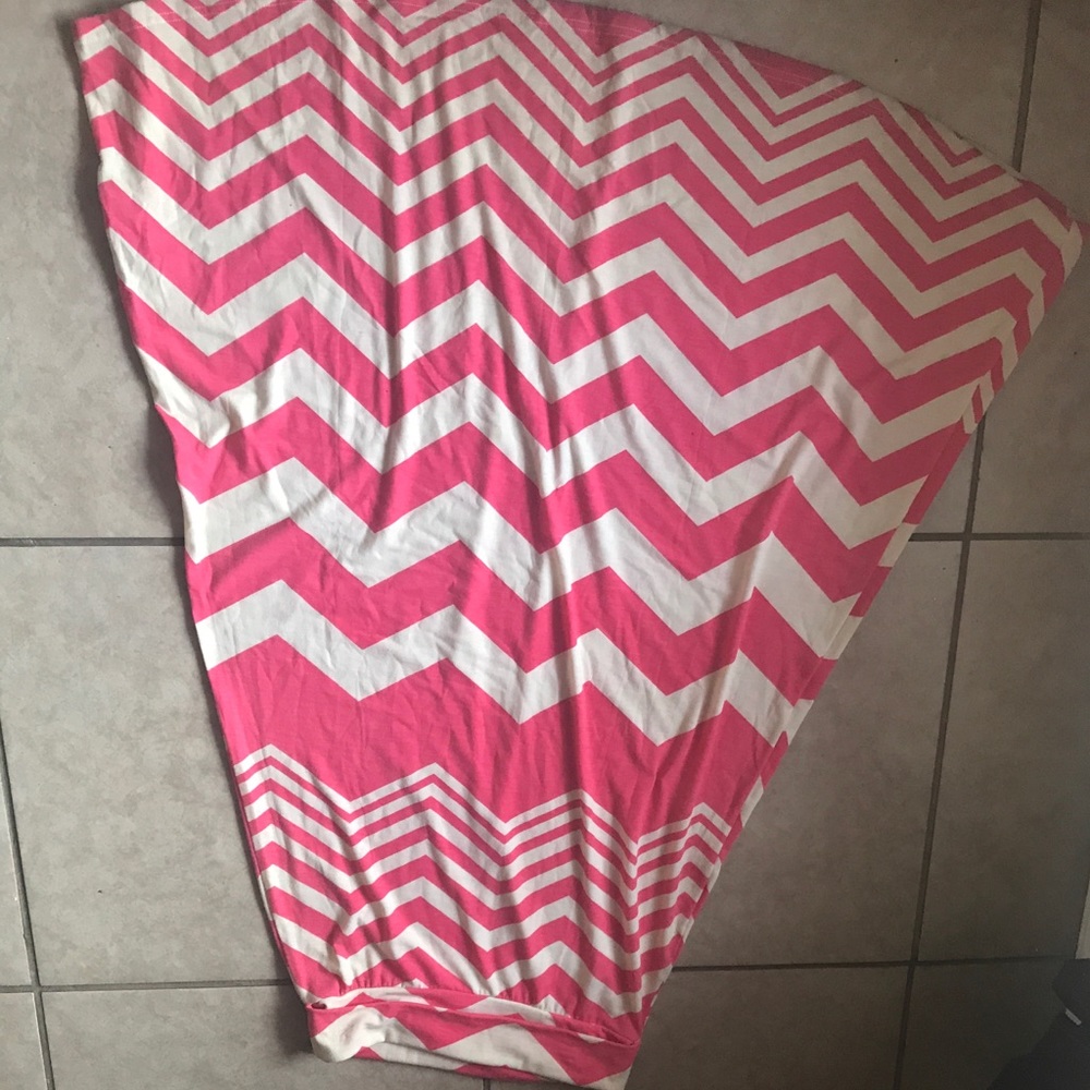 Chevron maxi skirt