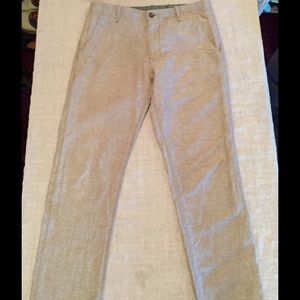 Banana Republic Light Grey Linen Pants 31/32