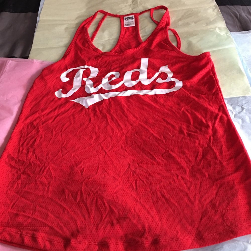 Cincinnati Reds⚾️ baseball mesh tank by PINK