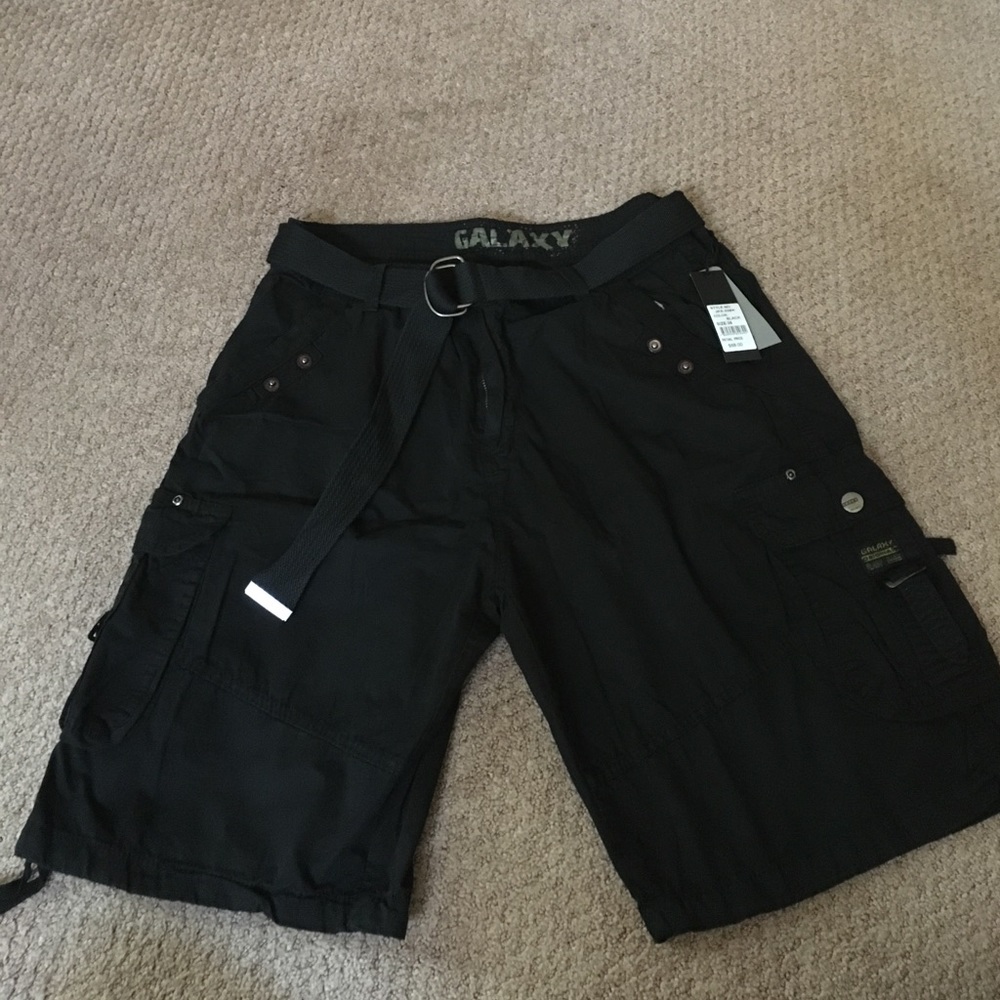 Men's black shorts