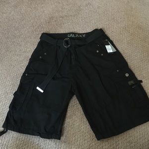 Men's black shorts
