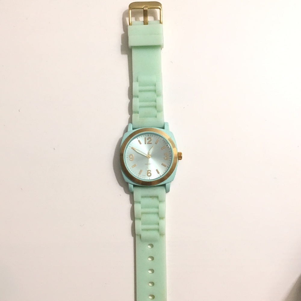 Anthropologie mint silicone Watch