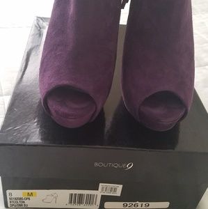 Boutique 9 Purple Bootie/Heels