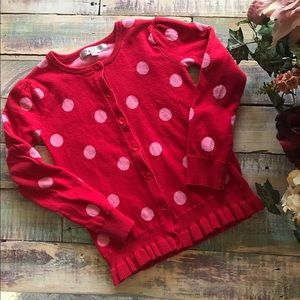 Polka dot girls sweater