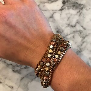 Chan Luu wrap bracelet, copy, gold, silver, bronze