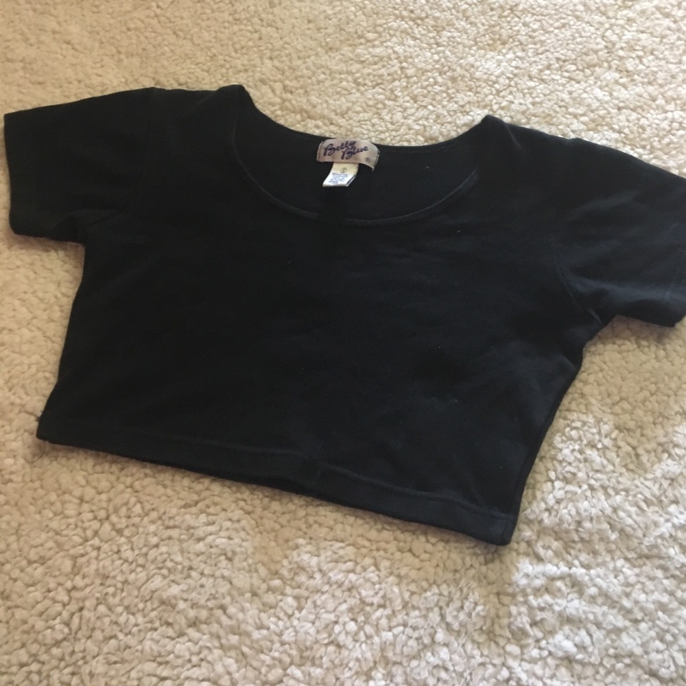 Black Crop Top