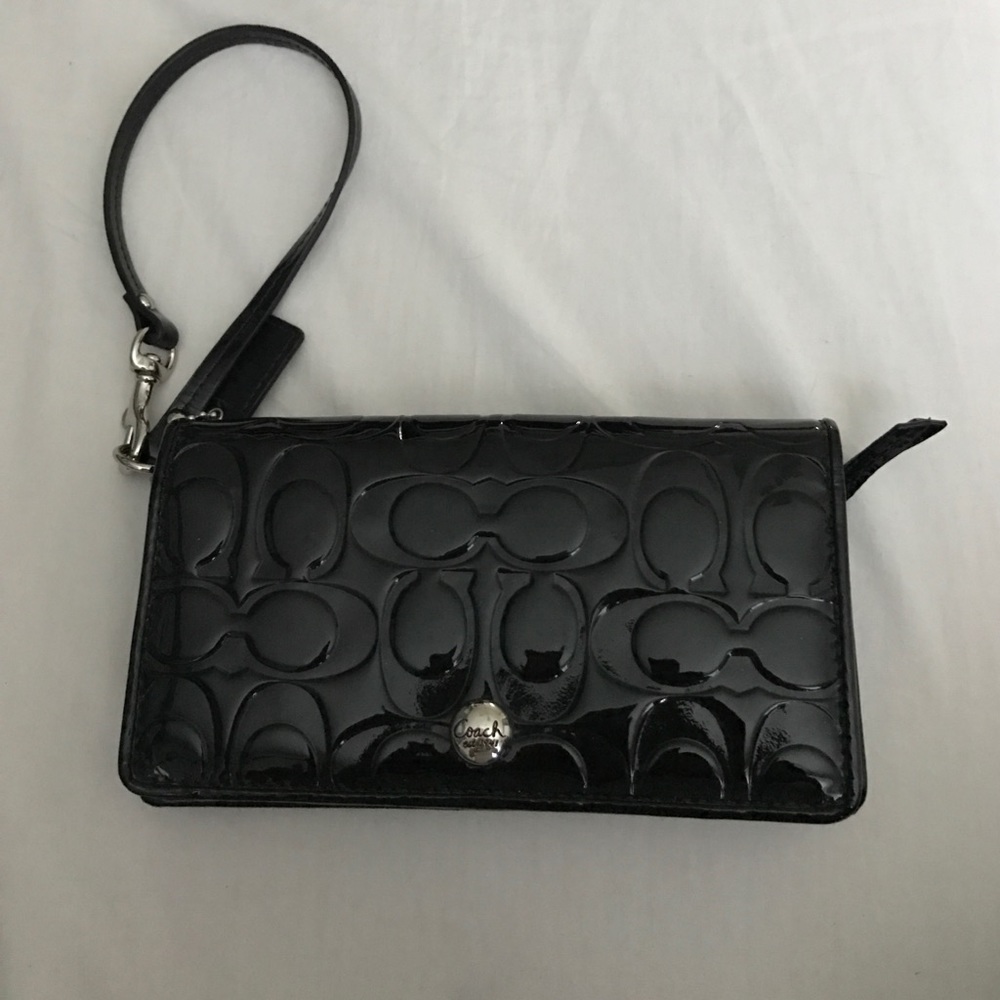 Black Coach Wristlet