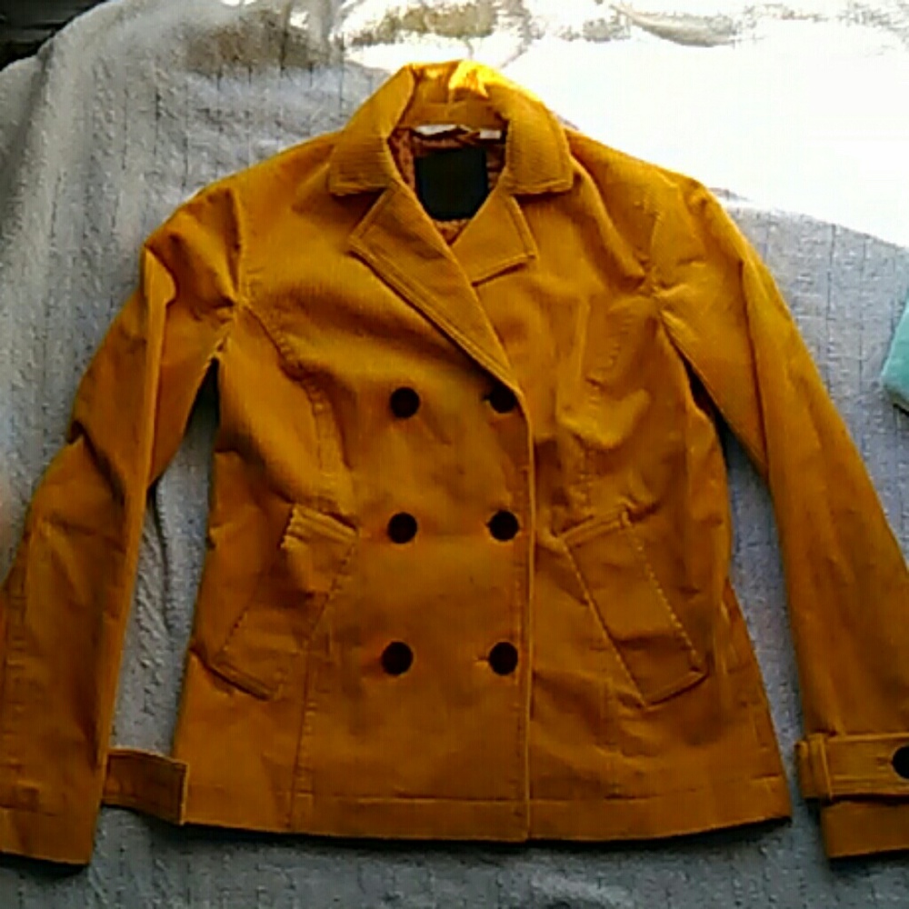 Mustard yellow corduroy blazer