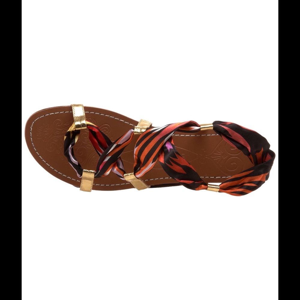 Boutique 9 Women's Basia Sandal, Gold/Orange