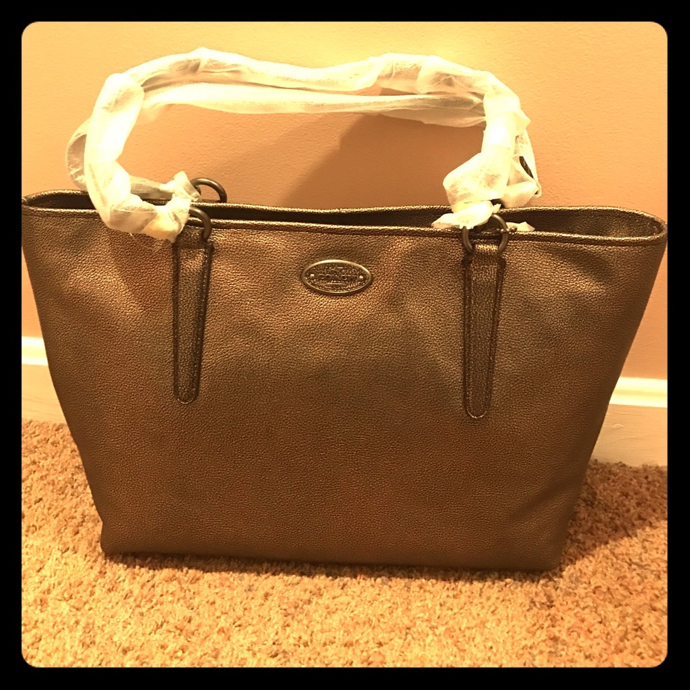 NWT Coach Bronze Tote