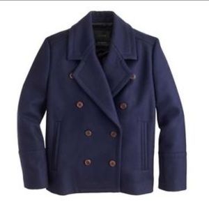 J Crew wool melton peacoat