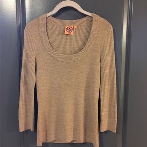 Tory Burch tan sweater - only worn once!