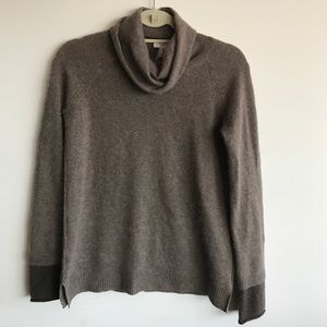 Joie Cashmere Two-Toned Turtleneck Sweater