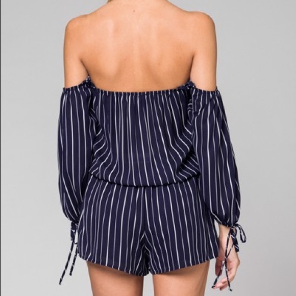 off the shoulder // romper - Picture 4 of 5