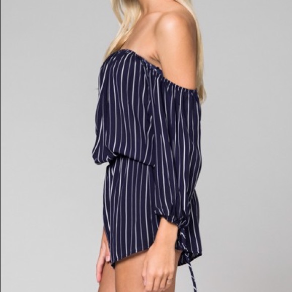 off the shoulder // romper - Picture 5 of 5