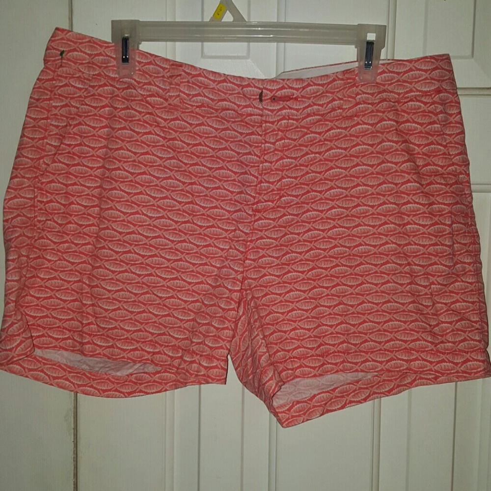 Fish print shorts