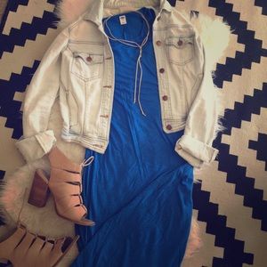 Blue maxi dress