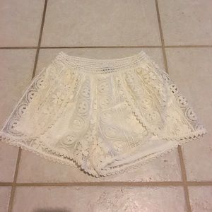 NEW ASTR Lace Shorts