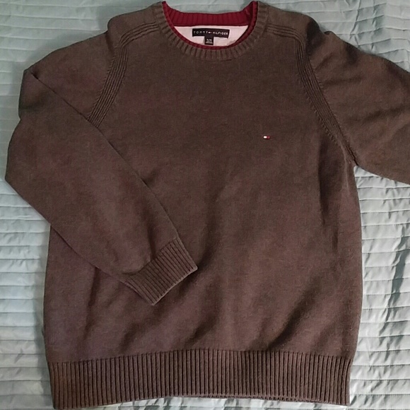 Tommy Hilfiger Other - Vintage Tommy Hilfiger grey/maroon sweater XL