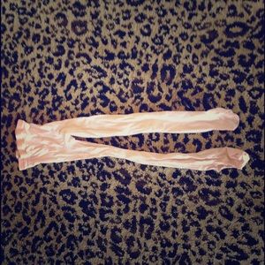 Pink ballet tights