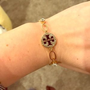 Tory Burch dainty logo bracelet