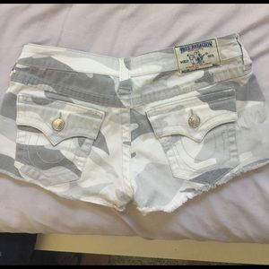 True Religion shorts in perfect condition!