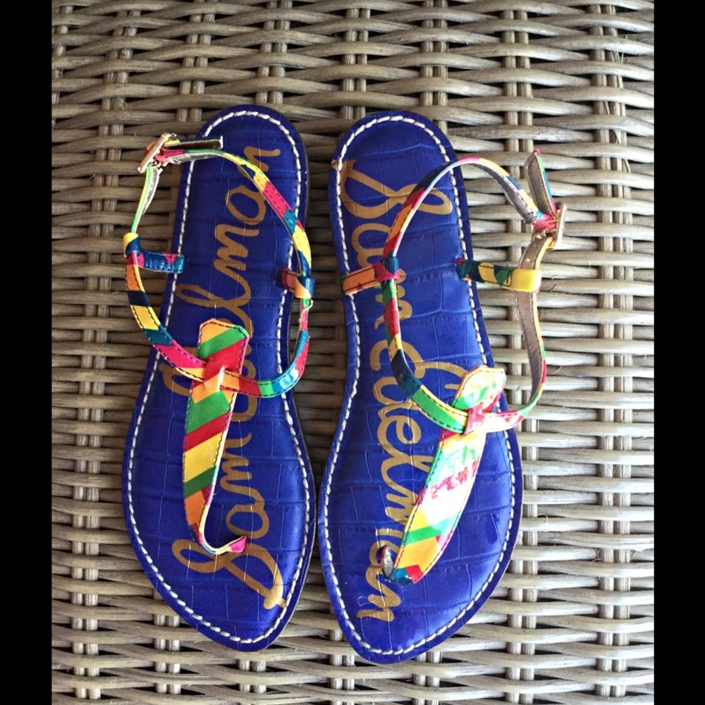 Show your true colors! Sam E rainbow flats NWOT