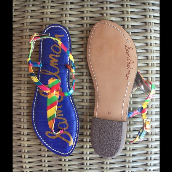 Show your true colors! Sam E rainbow flats NWOT - Picture 2 of 4